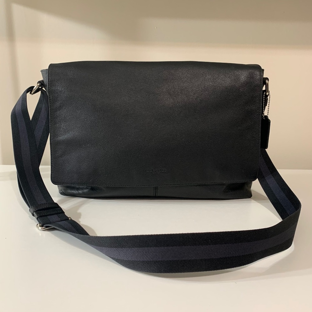 Coach Leather Charles Messenger Bag